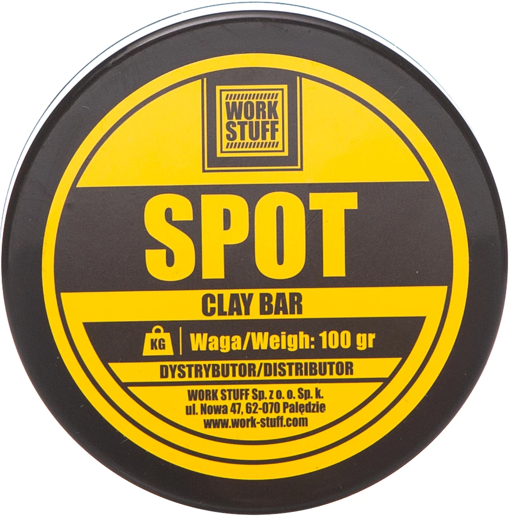 work stuff πηλός καθαρισμού επικαθίσεων spot detailing clay bar medium 100gr ws029