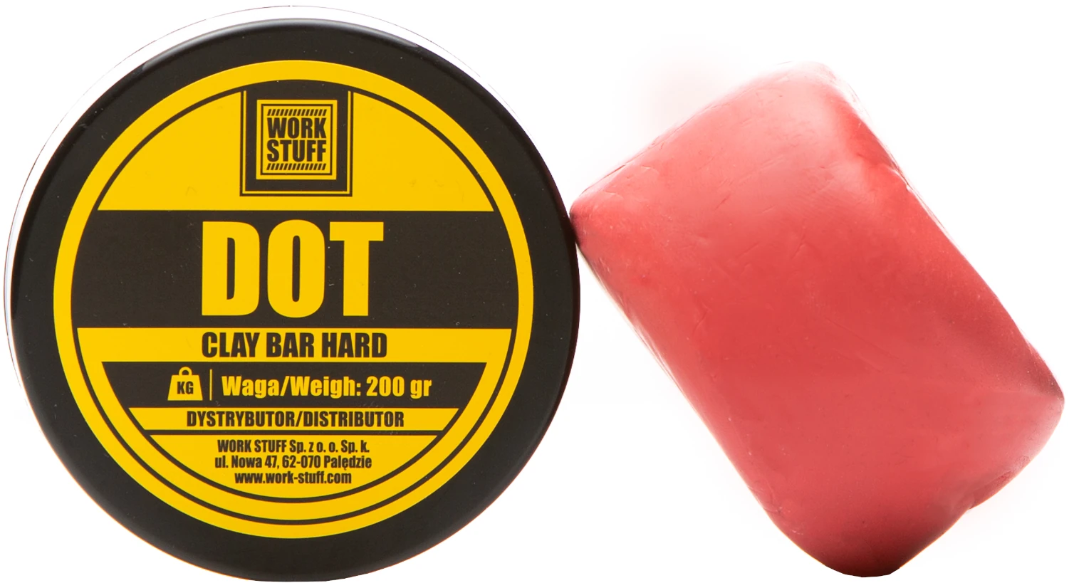 work stuff πηλός καθαρισμού επικαθίσεων dot detailing clay bar heavy200gr ws030-2 - image 2